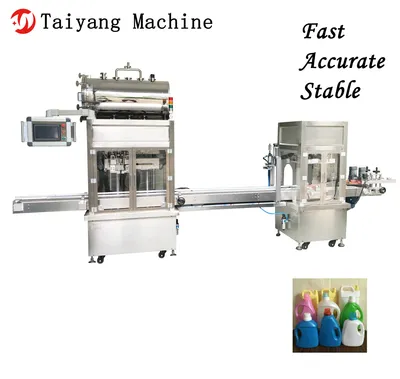 Adopt 304 Stainless Steel Material High - Speed Double - Head Tracking Cap Filling Machine