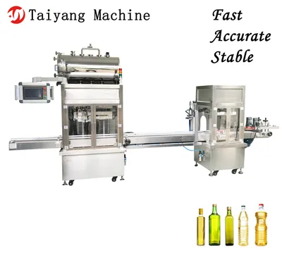 Automatic Plastic Bottle Glass Bottle Edible Oil Double-Head Filling Machine