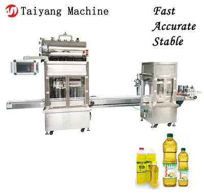 Glass Bottle Soy Sauce Edible Oil Screw Cap Filling Machine
