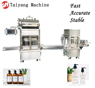 High-Precision Full-Automatic High-Speed Two-Head Washing Liquid Shower Gel Filling Machine