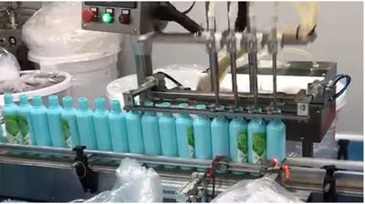 PLC Control System Delta Servo High Quality Six Head Cosmetic Filling Screw Cap Machine