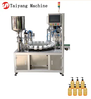 Suitable for Cosmetics and Food Industry Double - Head Rotary Water Filling Machine