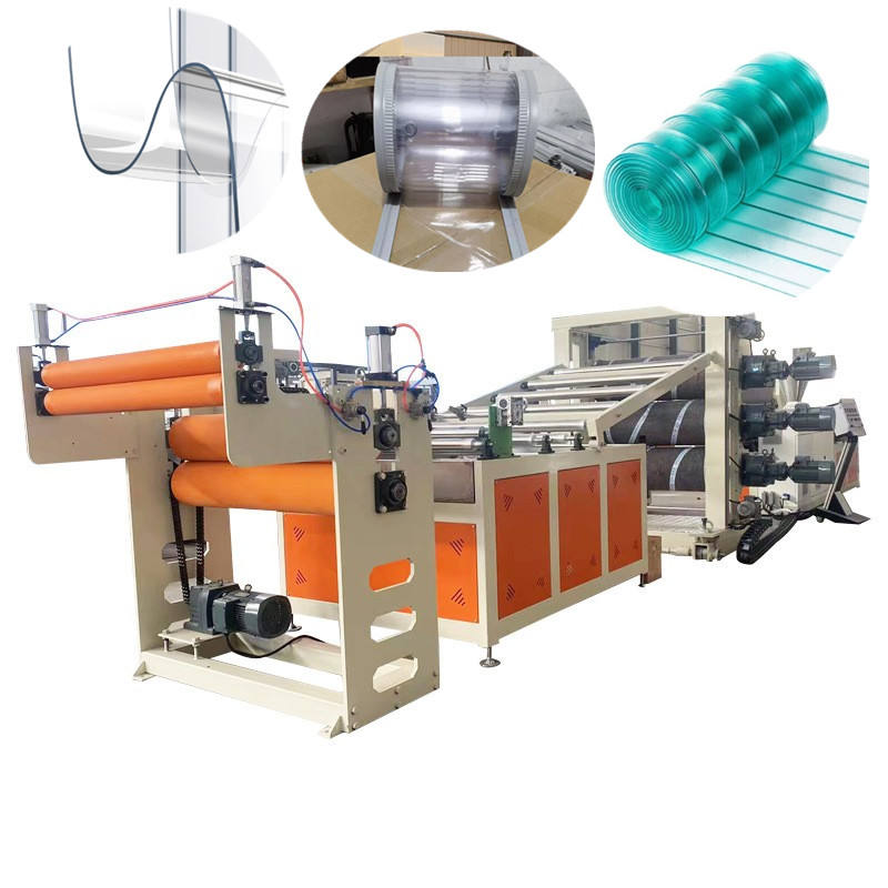 Factory Direct Sales Transparent Vinyl Flexible Plastic PVC Clear Door Strip Curtain Production Line
