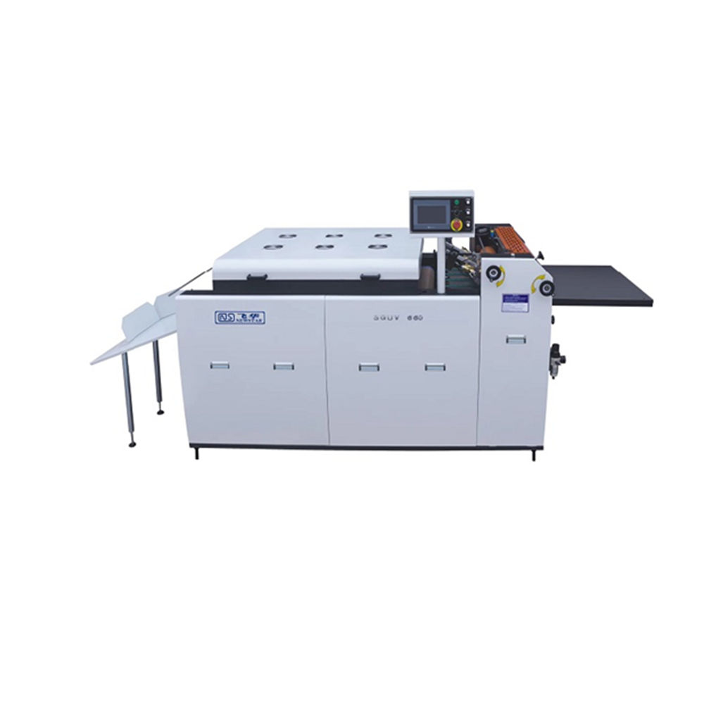 Online Digital UV Roller Coating UV Varnish Coating Machine for Paper SGUV-660 CANS Provided Automatic Hydraulic Newstar 12kw