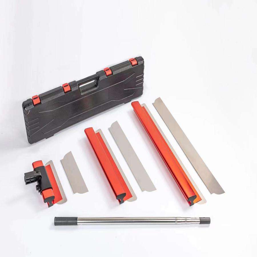 Stainless Steel Trowel Plaster Finishing Concrete Hand Tools Plasterer Knives Set 100cm Drywall Skimming Spatula Blade Set